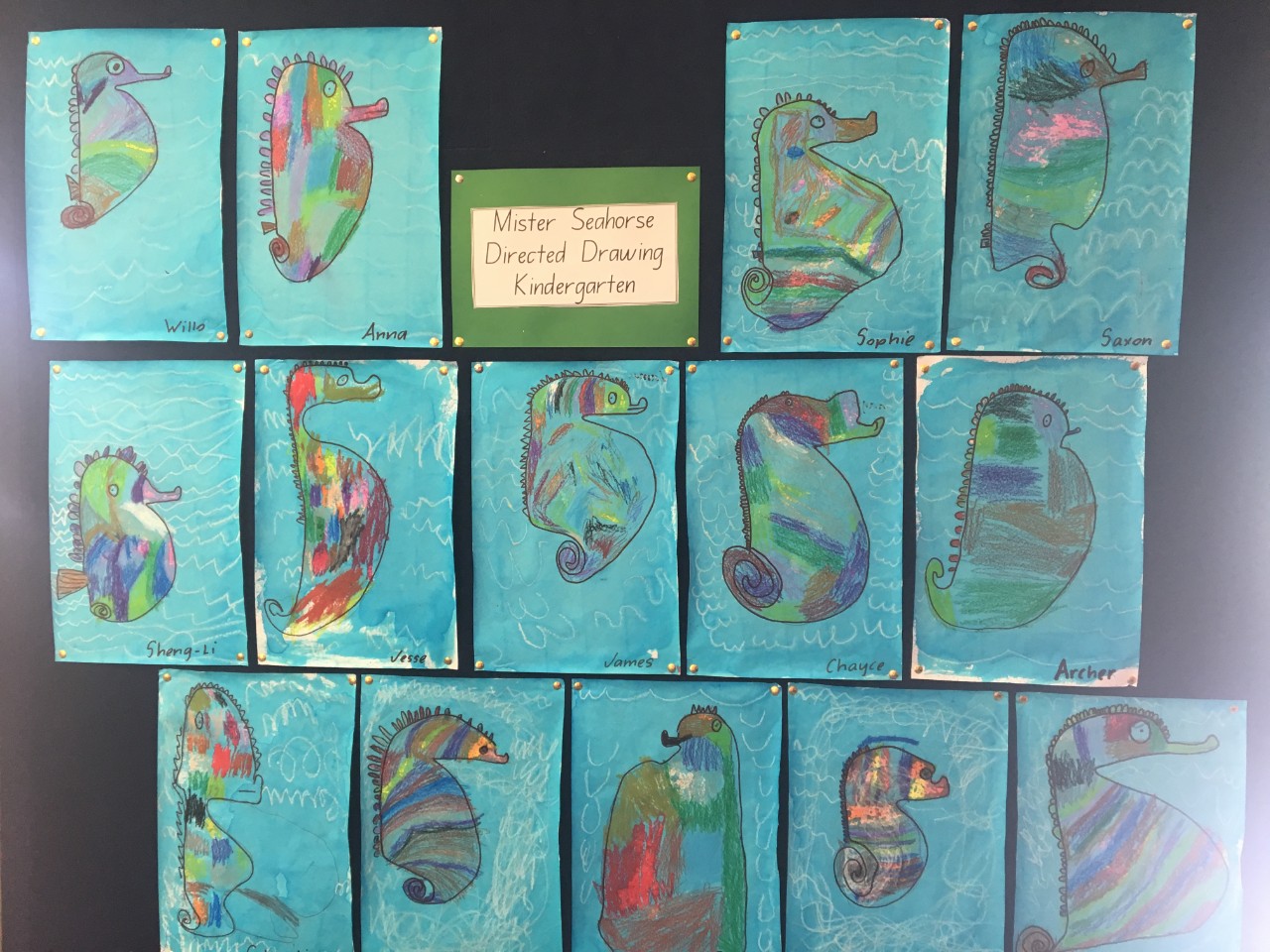 Kindergarten art Mister Seahorse